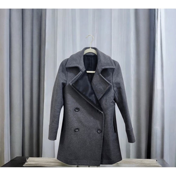 The Reracs peacoat for women WOOL Grey Size 36 /US S - Picture 1 of 16